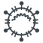 Coronavirus Glyph icon 64x64